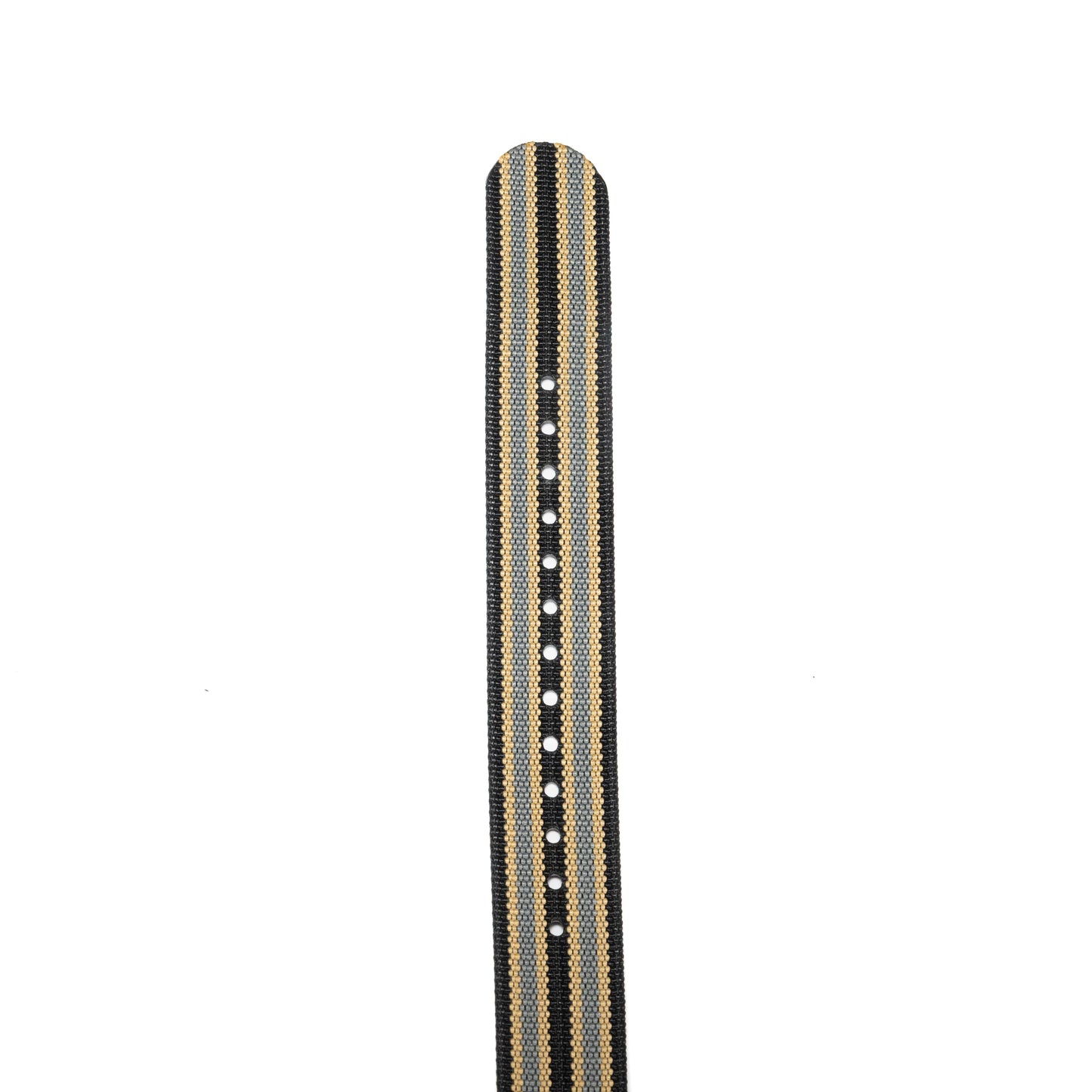 NATO Uhrenarmband Schwarz-grau-beige Unterseite