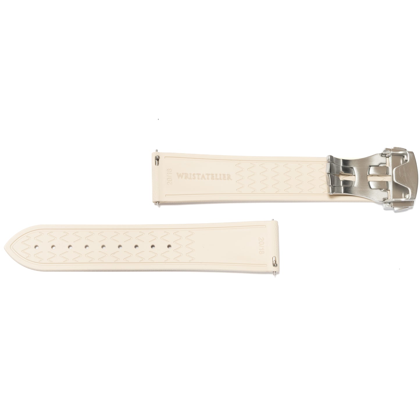 Kautschuk-Faltarmband sandbeige