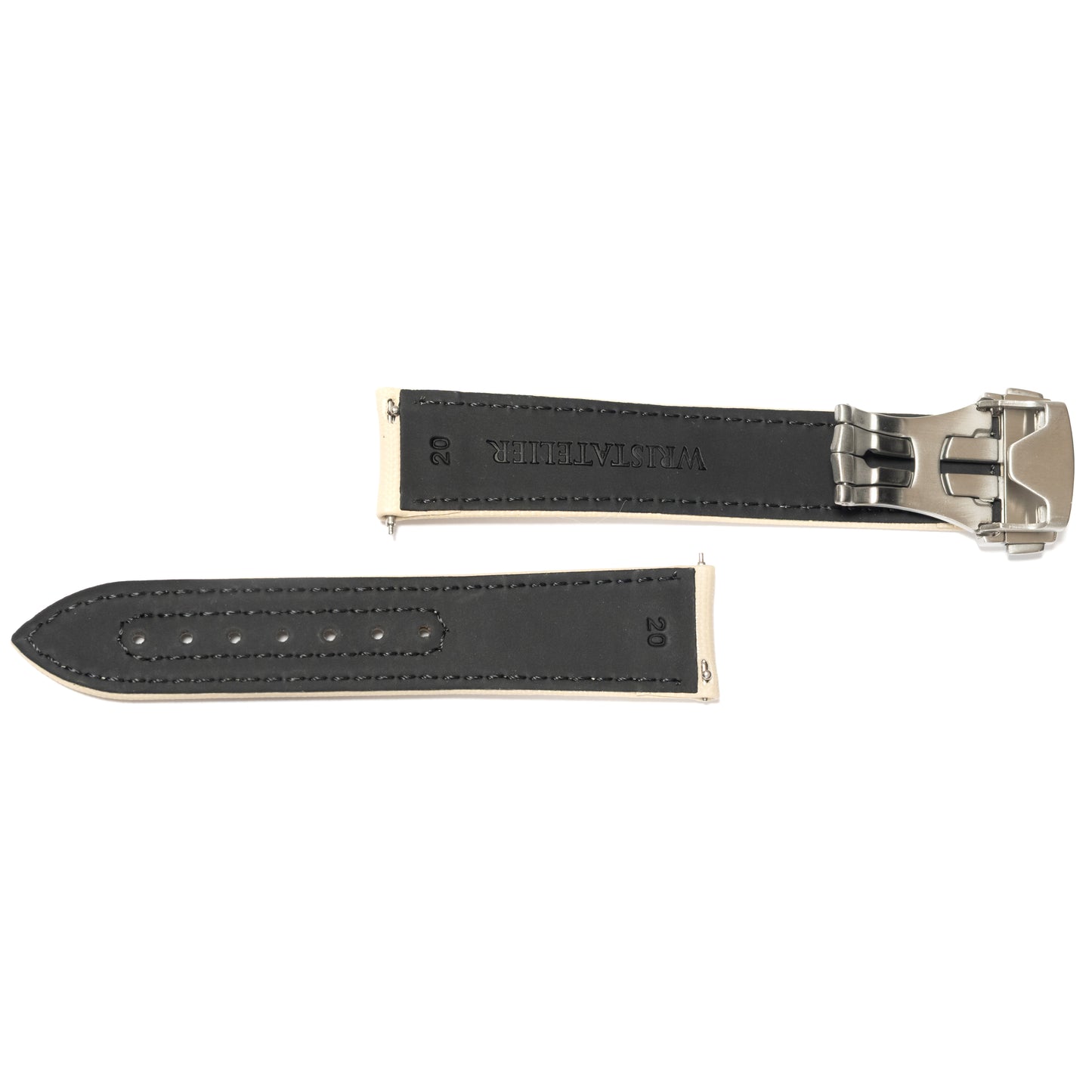 Sailcloth-Faltarmband Beige