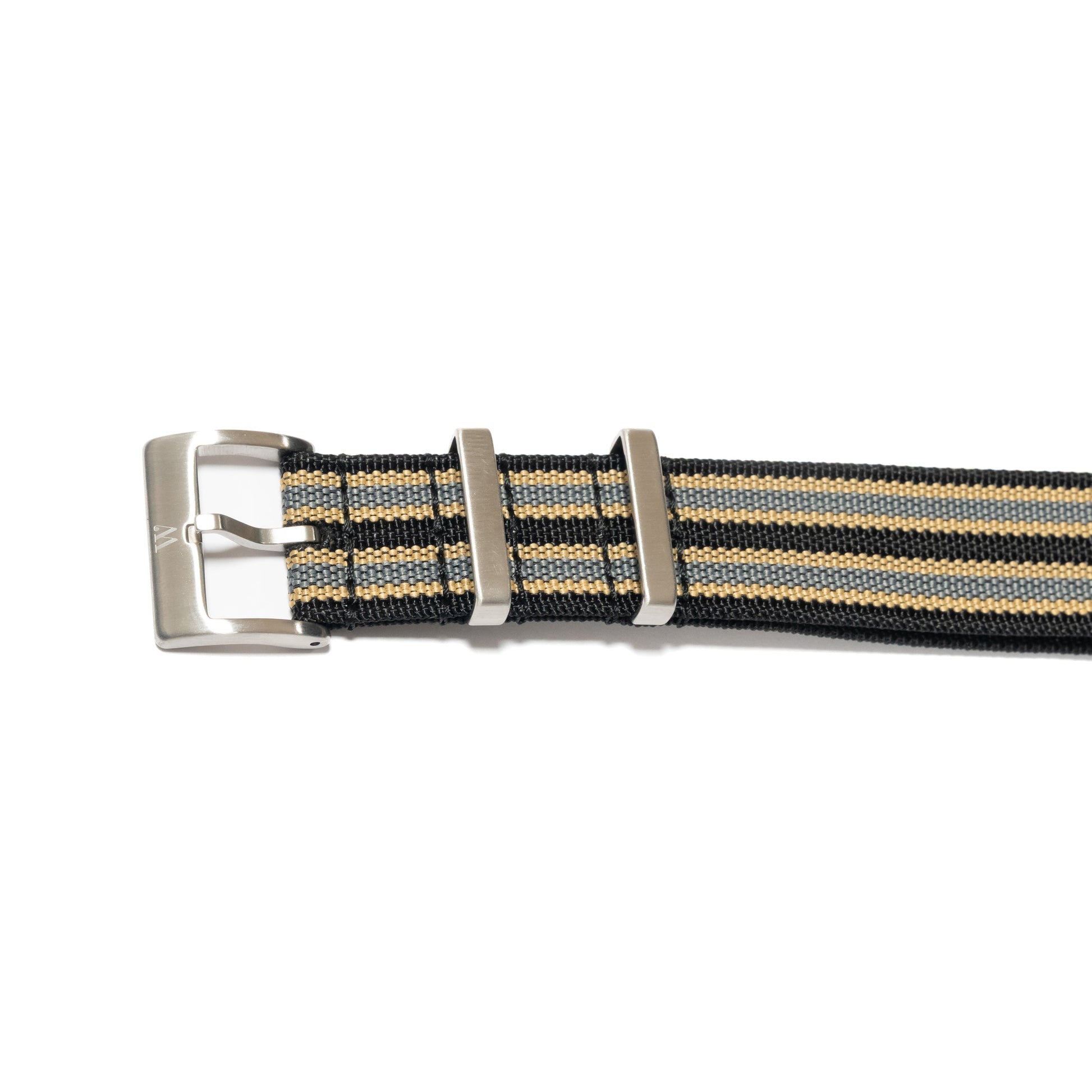 NATO Uhrenarmband Schwarz-grau-beige – Wristatelier