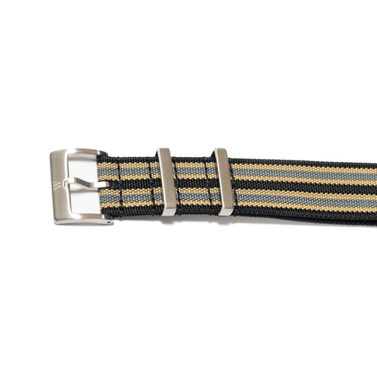 NATO Uhrenarmband Schwarz-grau-beige – Wristatelier