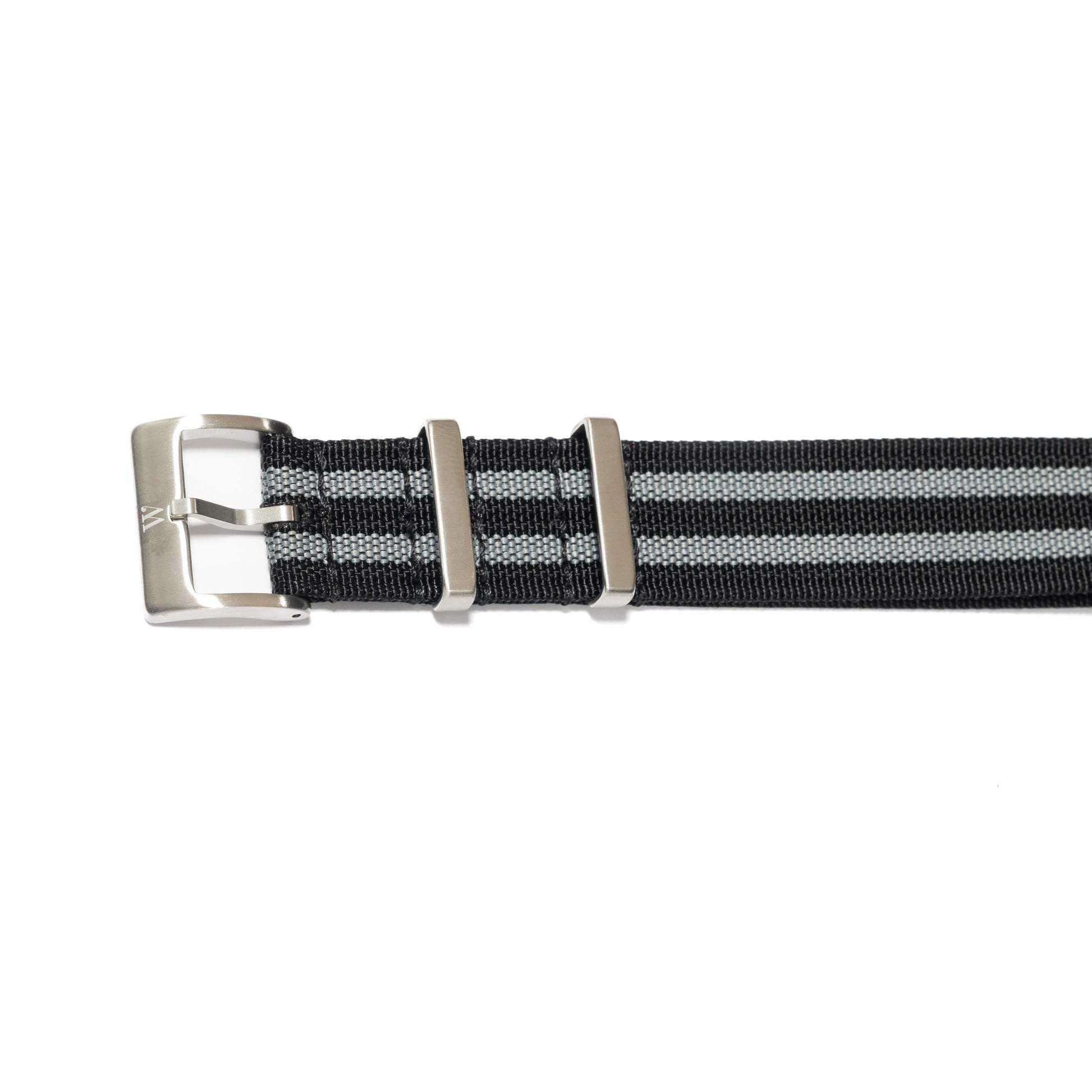 NATO Uhrenarmband Schwarz-grau – Wristatelier