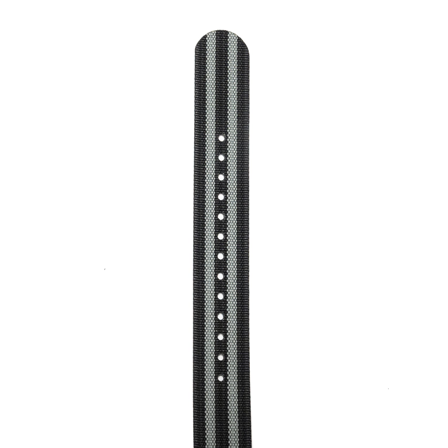 NATO Uhrenarmband Schwarz-grau Unterseite