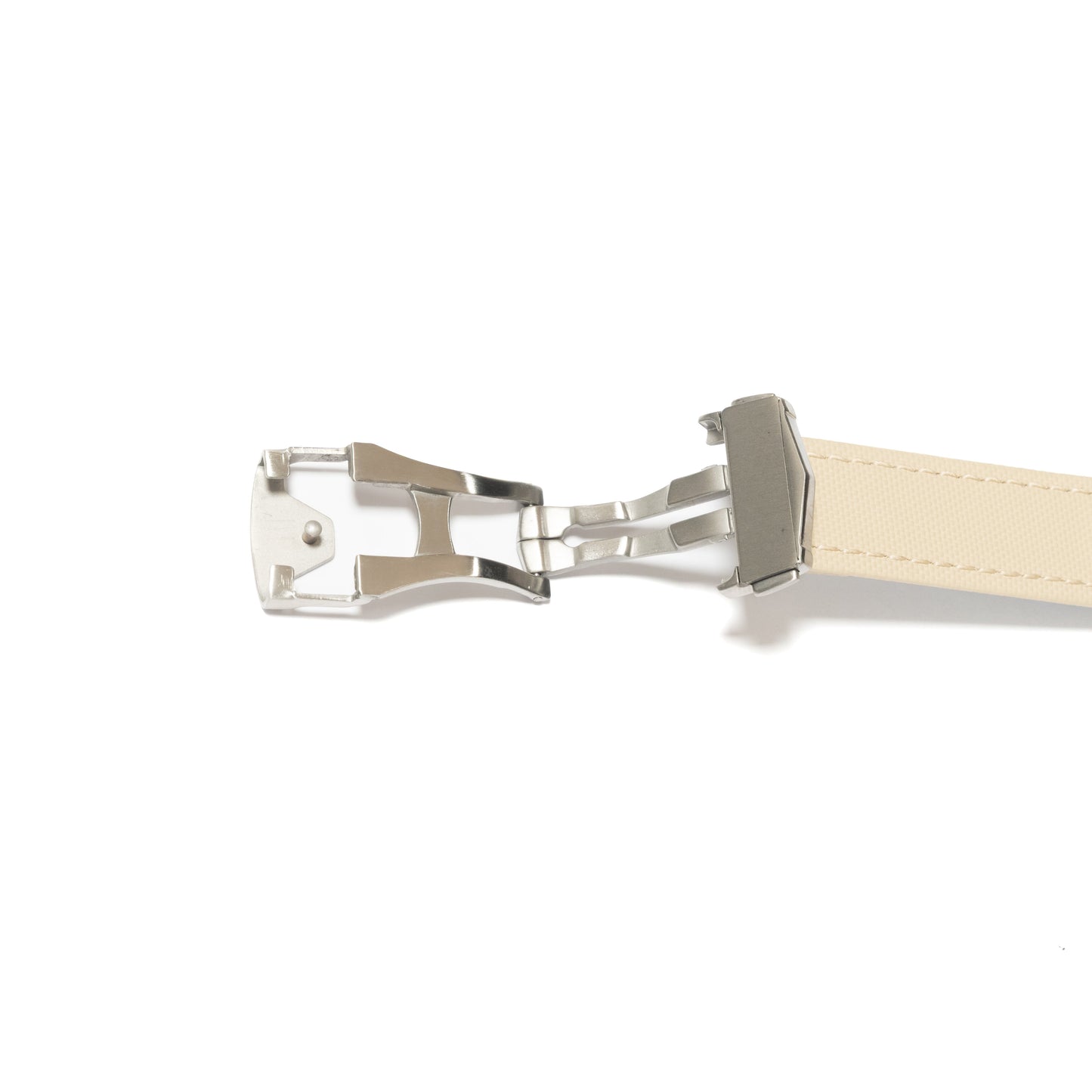 Sailcloth-Faltarmband Beige Faltschließe